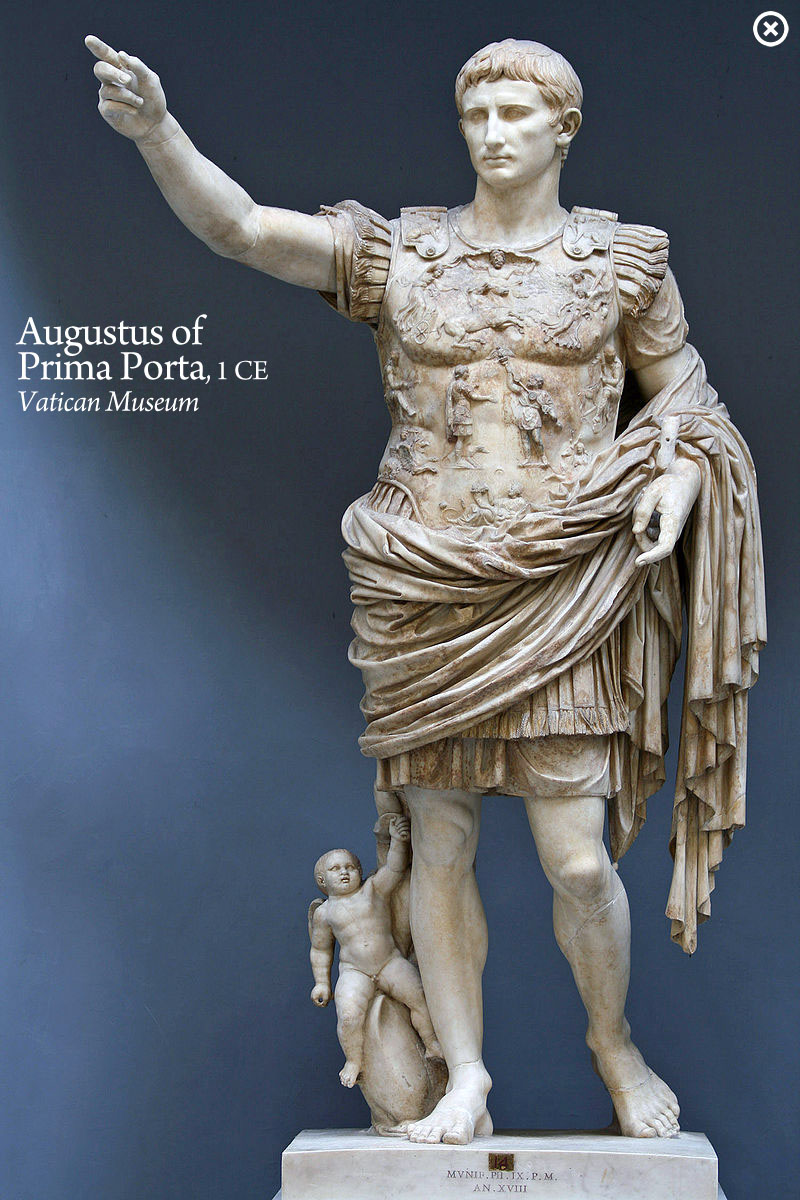 Augustus of Prima Porta, statue of the emperor Augustus,