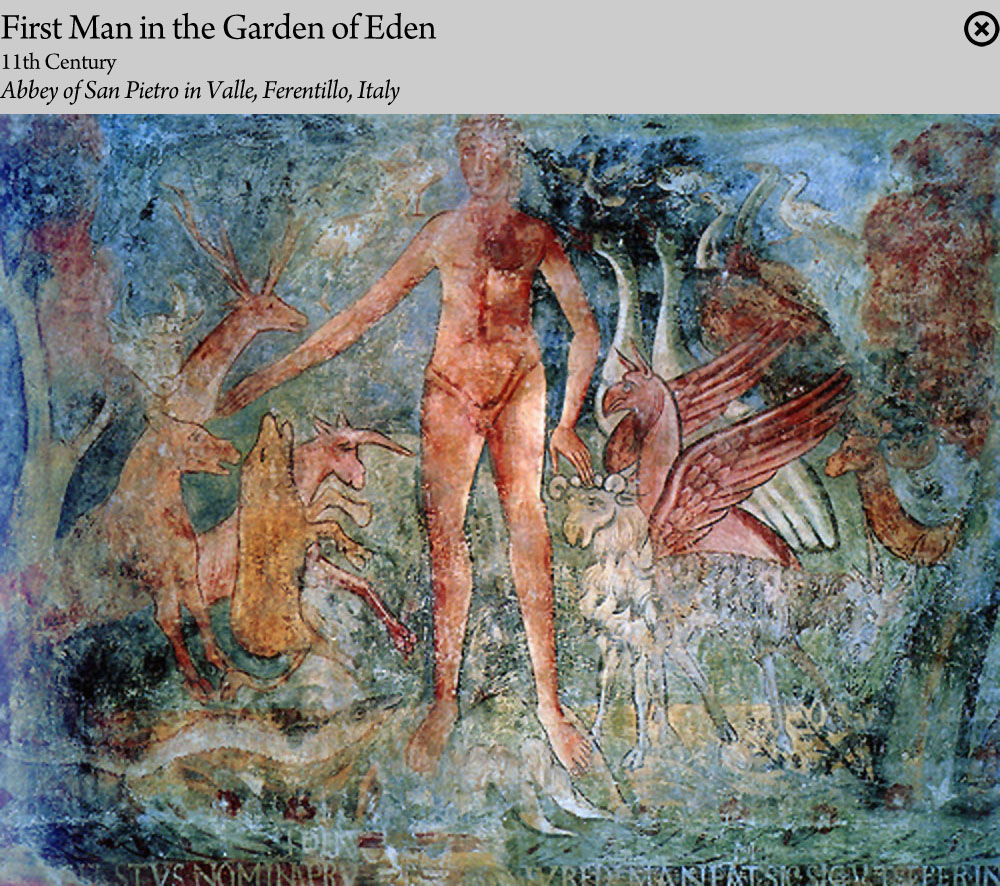First Man in the Garden of Eden -  11th Century