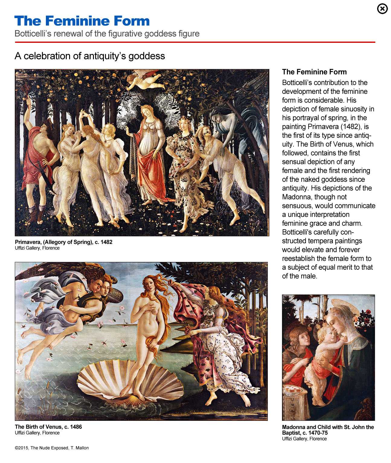 Botticelli - Renewal of the Feminine Form