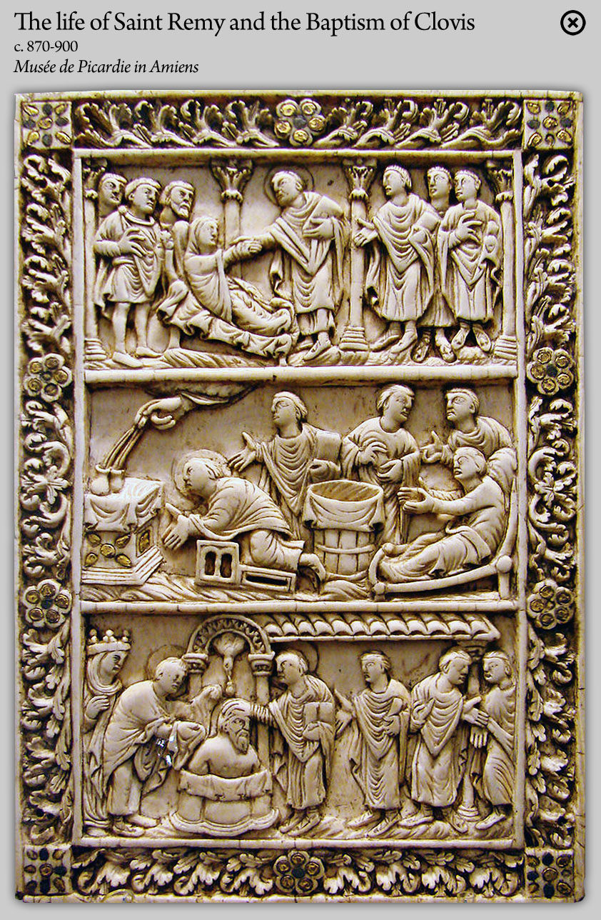 The life of Saint Remy and the Baptism of Clovis
