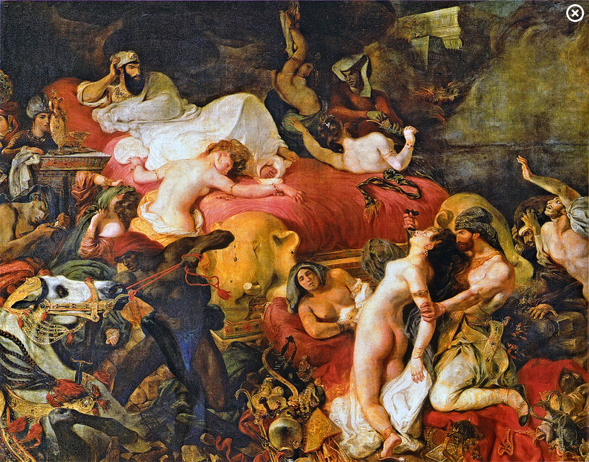 Delacroix: Death of Sardanapalus, 1827
