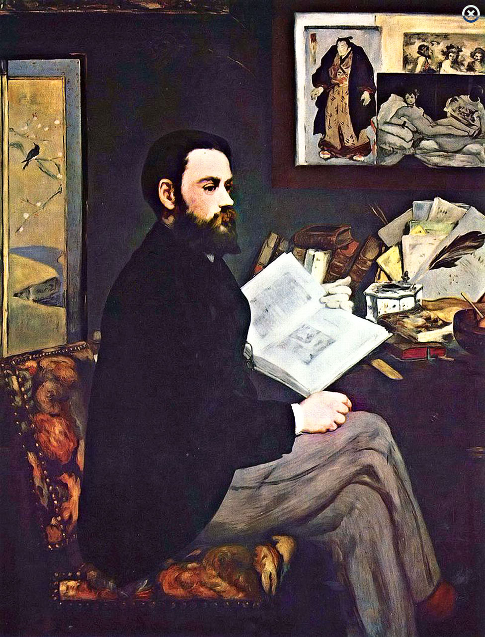 Manet - Portrait of Émile Zola