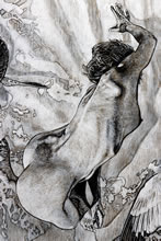 Aphrodite Rising by T.Mallon - Charcoal and Chalk - Aphrodite