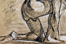 Man with Bent Knew - Detail of legs with arm