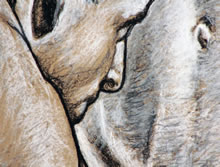 Bathers of Cascina No. 1 by Tom Mallon - Crouch Figure (detail)