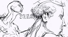 Roman Senate Sketches by T.Mallon - Close Up