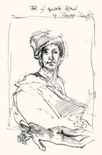 Museum Sketches by T.Mallon, Pen and Ink on Paper - French Master