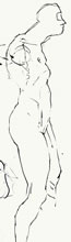 Male Doodles by T.Mallon, Ballpoint Pen on Paper - Profile