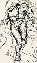 Figure Doodles by T.Mallon, Ballpoint on Paper - Small Male Figure