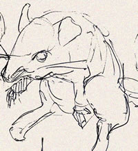 Mouse Sketches by T.Mallon, Ballpoint on Paper - Mouse