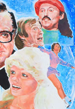 Tom Mallon: Steve Allen "The Big Show" Cover Art for the Philadelphia Inquirer's TV Magazine, Acrylic on Illustration Board, Detail of Anderson, Chapman and Gallagher