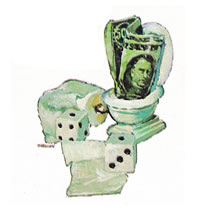 Tom Mallon: Spot Art Illustration for Inc.Magazine [Money Down the Toilet]