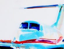 Tom Mallon: Felt Pen on Paper of 'Jet Plane', Detail of Nose 