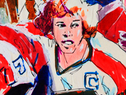 Tom Mallon: Felt Pen on Paper of 'Philadelphia Flyers 1974'