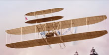 Tom Mallon: 'Christmas 2008', Digital Art for Printed Christmas Card, Detail of Wright Flyer