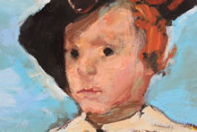 Baltasar Carlos by Tom Mallon, 45.5 x 56 inches - Portrait Detail 