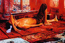 The Red Room by T.Mallon - Figure in Repose (detail)
