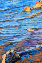 Lake Superior by Tom Mallon, Oil on Canvas: 38 by 30 inches - Detail of Current Change