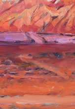 Sandia by Tom Mallon, Oil of Canvas, 48 by 30 inches - Sandia, Detail of Foot
