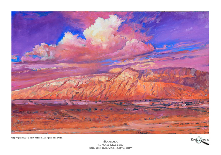 Tom Mallon: Oil on Canvas - Sandia