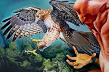 The River of Woe by T.Mallon - The Hawk of Artemis (detail)
