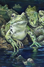 The River of Woe by T.Mallon - Bank of Frogs (detail)