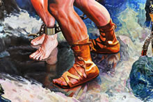 Heracles Frees Prometheus by T.Mallon - Slick Stone