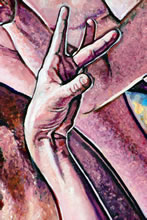 The Oathbreakers by T. Mallon - Jesturing Hands (detail)