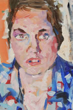 Tom Mallon: Acrylic on Canvas - Beth, Detail of Portrait