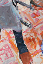 Tom Mallon: Acrylic on Canvas - Beth, Detail of Legs