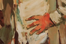 Tom Mallon: Acrylic on Canvas - Richie Magee, Detail of Hand