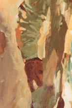 Tom Mallon: Acrylic on Canvas - Richie Magee, Detail of Right Arm