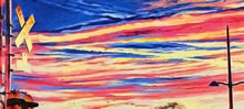 Un Nuevo Dia by Tom Mallon, Oil on Canvas - 42 by 18 inches - Sky