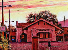 Un Nuevo Dia by Tom Mallon, Oil on Canvas - 42 by 18 inches - Station House
