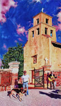Santuario de Guadalupe by Tom Mallon, Oil on Canvas - 42 x 22 inches - Canvas Center