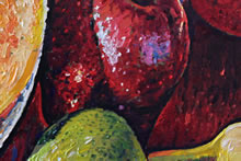 Detail of Apple Next to Melon