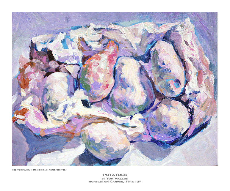 Potatoes by Tom Mallon, Acrylic on Canvas