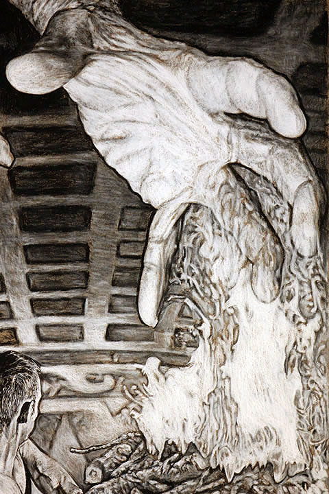 The Gift [Prometheus Bestows Fire] by Tom Mallon - Charcoal and Chalk ...